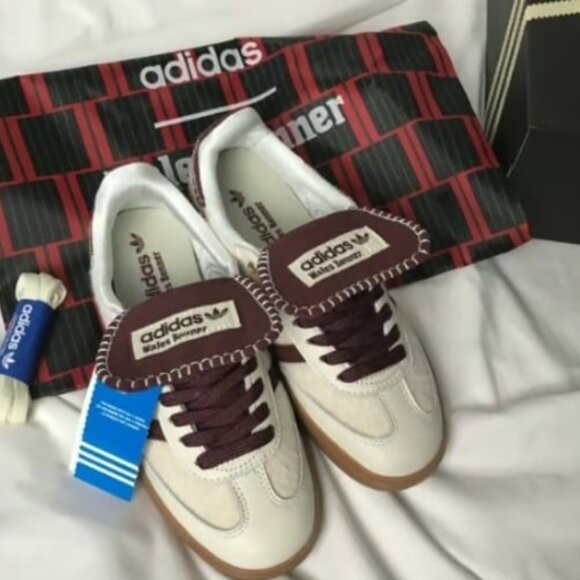 Adidas Samba Pony Tonal x Wales Bonner Cream White Sneakers - Picture 3 of 7